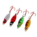 4PCS Fishing Lures Micro Hard Bait Life-Like Baits Minnow Lure with Treble Hooks
