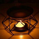 Iron Tea Light Candle Holder Wax Warmer Aromatherapy Essential Oil Burner