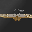 2x Brass Butler Tray Hinge Wearable Screw Folded Table Semicircular Foldin ZBT