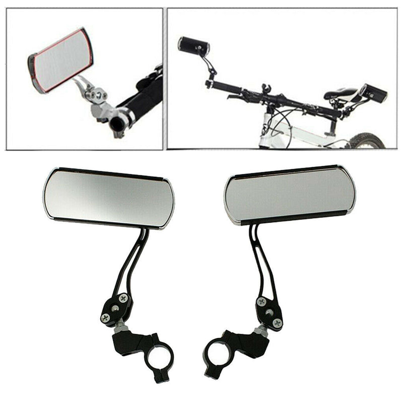 2PCS Bicycle Rearview Mirror Adjustable Handlebar Mirror for Mountain/Road Bike