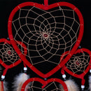 Red Dream Catcher Net with Feather Bead Wall Hanging Decoration Car Ornamen FT