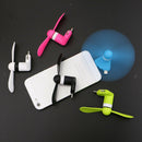 Mini Portable Power Small Micro USB Cooling Fan For Android Cell Phone White
