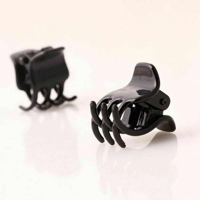 Girls Fashion Black Plastic Mini Hairpin  Claws Hair Clip Top For Ladies C U0M7