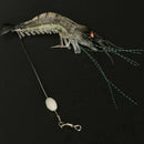 6x Luminous Fishing Lure Bait Artificial Shrimp Lures Soft Plastics Hook 9cm US