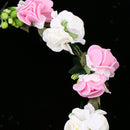 Wreath Flower Artificial Flowers Hair Band Floral Bridal Wedding Hairband