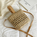 Hollow Straw Woven Bag Handle Clutch Bag Shopping Bag Female Shoulder Messe