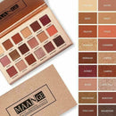 18 Colors Eyeshadow Palette Matte Glitter Makeup Shimmer Shadow Cosmetic Ey B5P7