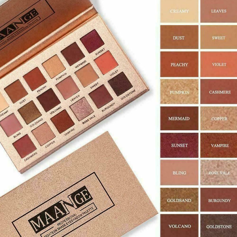 18 Colors Eyeshadow Palette Matte Glitter Makeup Shimmer Shadow Cosmetic Ey B5P7