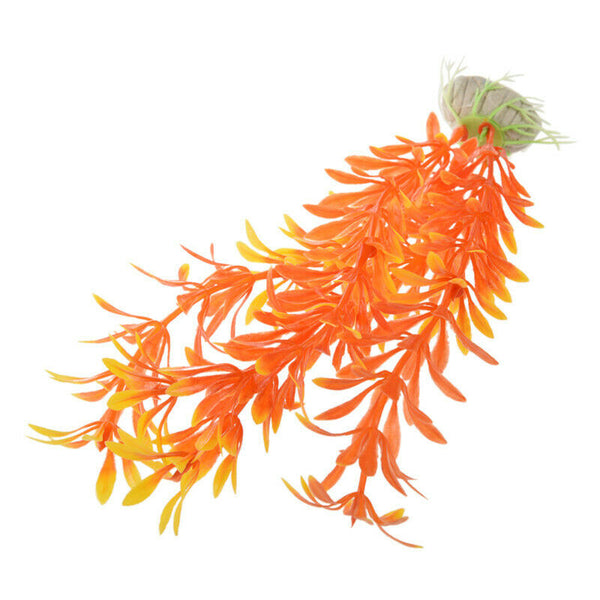 Art Plant 15-23 CM Aquarium Decoration Water Plant orange