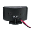 2 in 1 Car LCD Digital Gauge Voltage Pressure Water Temperature Meter Buzze L8B9