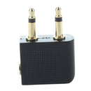 3.5 mm x 3,5 mm Aircraft Airline Travel Headphone Jack audio Adapter D7G2