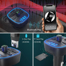 T25S Car FM Transmitter Bluetooth Hand Free MP3 Player Dual QC3.0 USB Charger