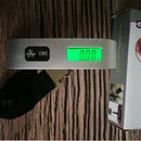 50kg/110lb Digital Electronic Luggage Scale Travel Bag Fish Hook Scales (A) A