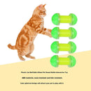 12pcs/Set Cat Dumbbell Bell Balls Pet Sound Rattle Plastic Interactive Toys