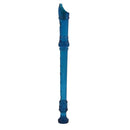 Plastic 8 Holes Soprano Descant Flute+Cleaning Rod for Beginner Gift Blue