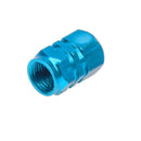 4X Tire Wheel Rims Stem Air Valve Caps Tyre Cover Car Truck Bike Blue Alumi