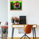 5D DIY Full Drill Diamond Painting Tiger Grass Cross Stitch Embroidery Kits