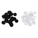 200Pcs 40mm White Black Felt Circle DIY Craft Felt Pad Flower Accessory