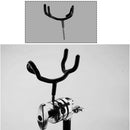 Black Aluminum Alloy Microphone Boompole Holder, Fit for C-Stands and Mic
