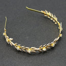 Women Leaf Hairband Headband Headpiece Bridal Wedding Tiara Hair AccessorieME