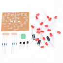 DIY Flash Light Kits 18 LEDs Heart-Shaped Red Flashing Electronic Parts Gift New