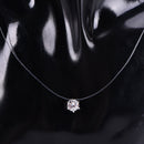 Fashion Women Crystal Necklace Invisible Line Zircon Clavicle Chain Necklace HK