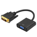 DVI D 24+1 25 Pin Male to VGA Female Adapter 1080P Video Active Cable ConveS Hn