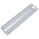 10 x Knitting Gauge Ruler Plastic Knitting Needle Size Gauge Ruler Inches/c