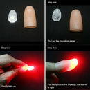 2x Magic Light up thumbs fingers RED trick appearing light close up funny