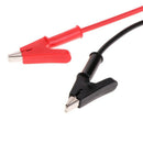 2 pcs 4mm Banana Plug to Crocodile Alligator Clip Test Probe Lead Wire Cable 1m