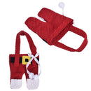 6x Santa Suit Christmas Cutlery holder tableware Silverware bag DecorationsB Hn