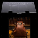 2Pcs/lot Clear Acrylic Template Stencils for Leather Shoulder Bag Hand Craft