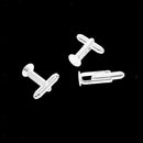 20x 10 pairs Silverwhite French Cuff Links Blanks-8mm Glue Pads DIY Findings
