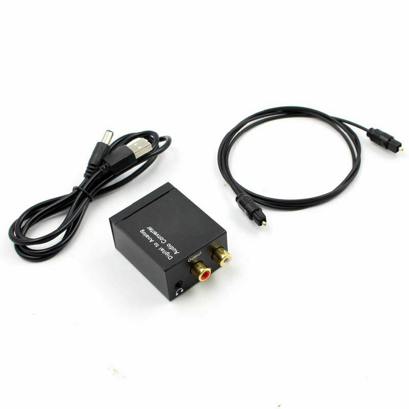 Digital to Analog Audio Converter Amplifier Decoder Optical Fiber Coaxial S V8B7