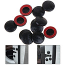 12Pcs Universal car carbon fiber interior door lock screw protector cover caps
