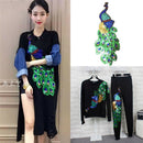 Women Sequin Peacock Embroidery Applique Patch Sew On Clothes Accessory Diy  JR