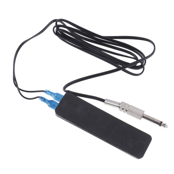 1X Black Line Tattoo Machine Power Supply Foot Pedal Switch Flat - Sil 3C
