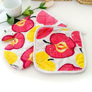 2pcs Microwave Oven Gloves Set Heat Insulation Mittens Kitchen Baking Glove