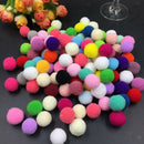200x Mixed Colours Craft Pom Poms Mini Pompoms Children's Craft Project 10mm