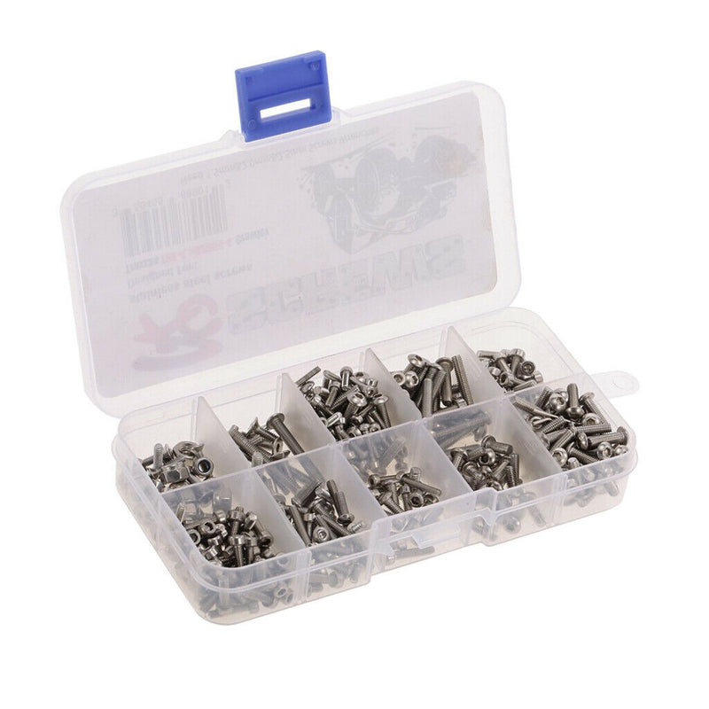 1:10 Scale RC Truck Buggy 387 in 1 Screw Kits Box Hexagon Screw for Traxxas