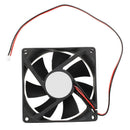 5X(80mm DC 12V 2pin PC Computer Desktop Case CPU Cooler Cooling Fan Y9M2)