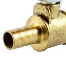 8mm x 8.3mm Hose Tail Pipe Fitting Red Lever Handle Ball Valve