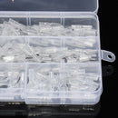 270Pcs Alloy&Rubber Spade Crimp Terminal Connector Insulating Sleeve Kit w/ Case