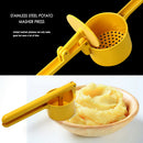 Stainless Steel Potato Press Crusher Handheld Fruit Lemon Squeezer Masher Mincer