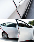 5M Black Car Door Edge Rubber Strip Guard Moulding Trim Scratch Protector Cover