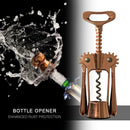 Professional Zinc Alloy Red Wine Bottle Opener Handle Pressure Corkscrew