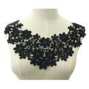 Black embroidery neckline embroidered applique lace garment collar accessories !
