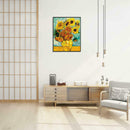 Sunflower Art Paint By Number Kit DIY Digital Oil Painting On Canvas Linen Welt