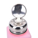 200ML Liquid Alcohol Press Nail Polish Remover Dispenser Pumping Bottle LJ