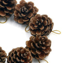 Pack of 9 Decorative Hanging Pinecone Christmas Tree Decorations Z2J9